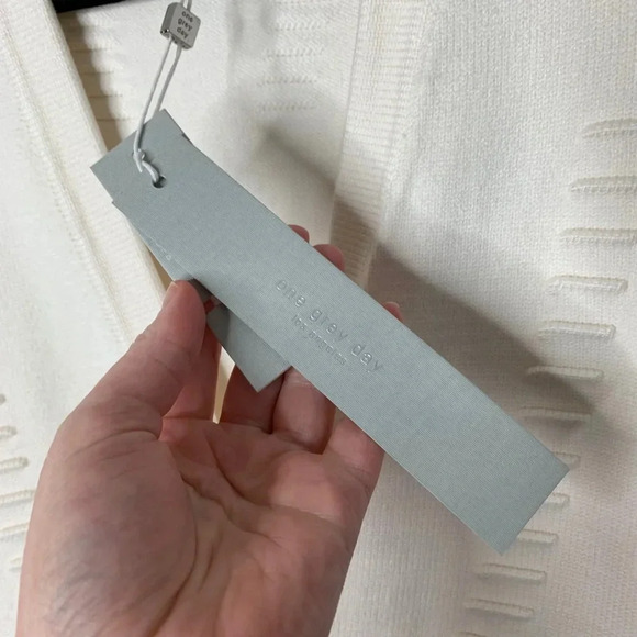 Anthropologie One Grey Day Drew Cardigan Vest Blazer Sleeveless Open Tassel - Picture 7 of 11